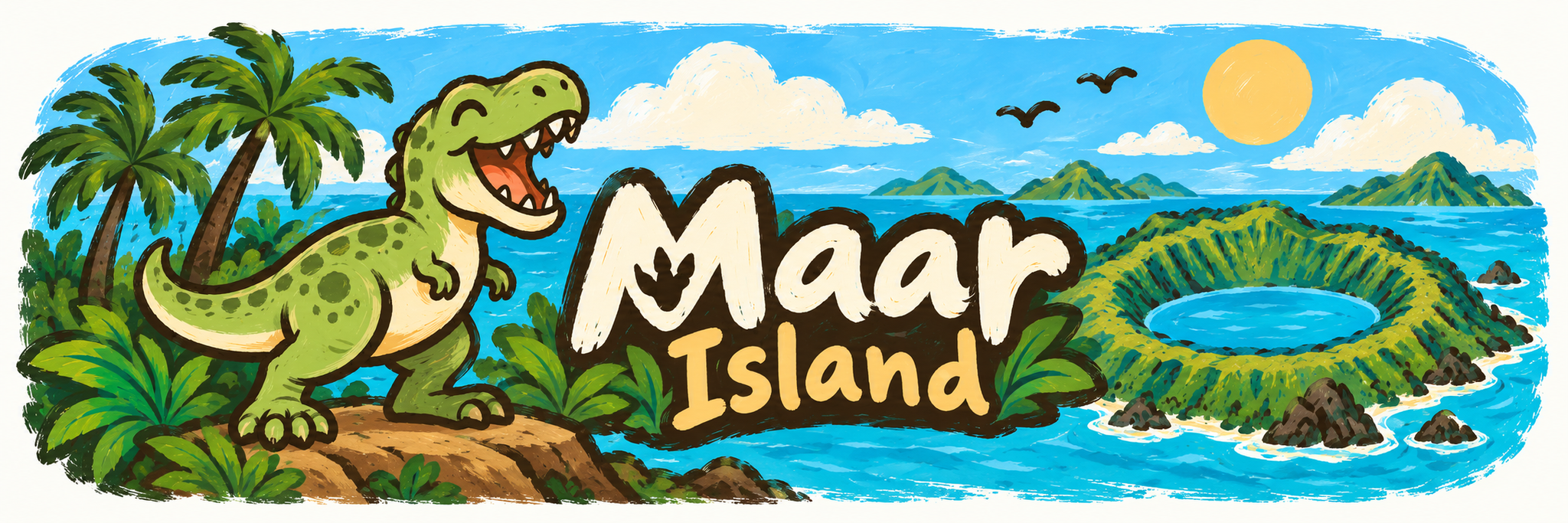 Maar Island — ไดโนเสาร์บนเกาะกลางทะเล